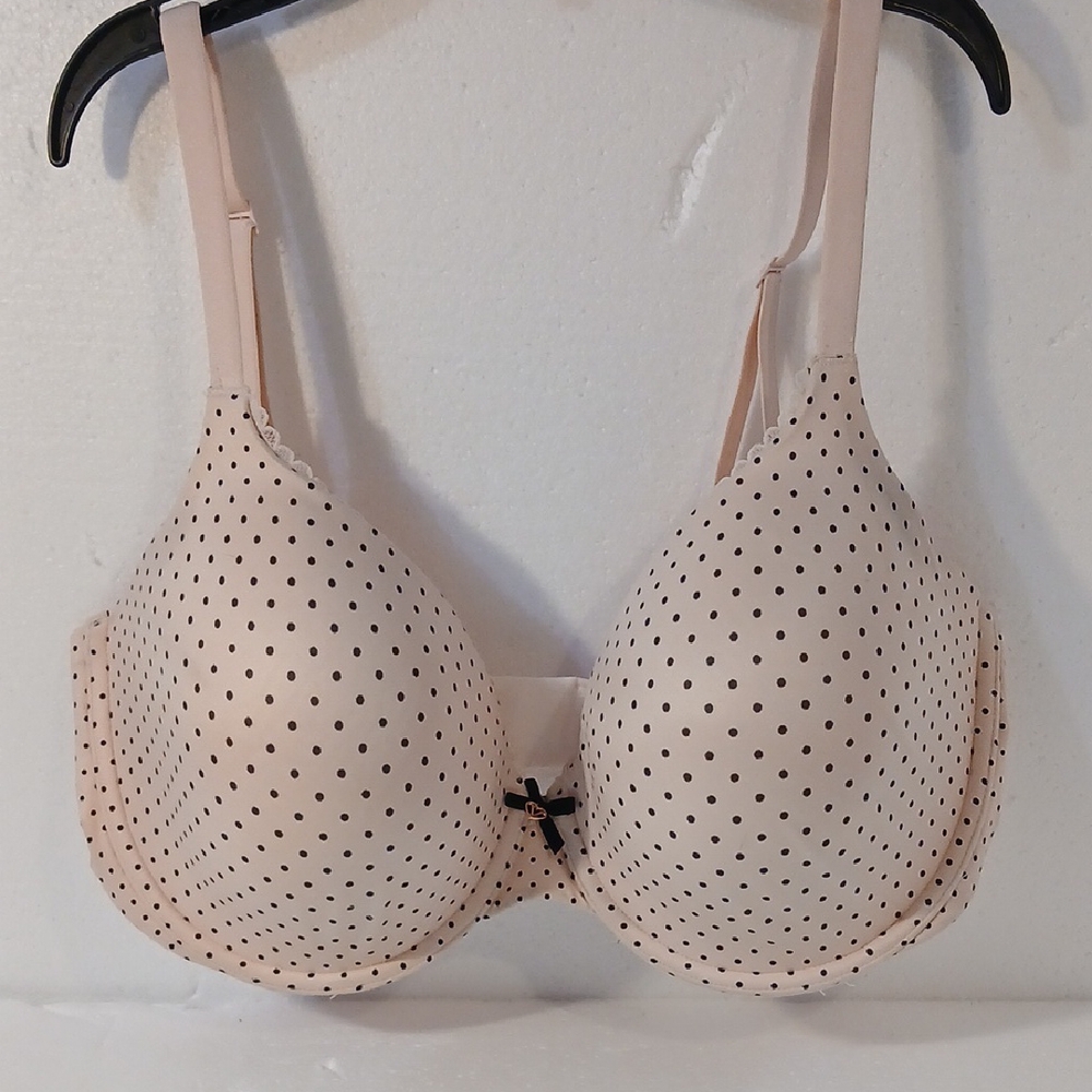 Victoria Secrete Pink Polka Dot Bra 34DDD *Preowned